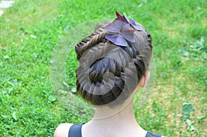 Hairstyle braiding - Â  fish tail